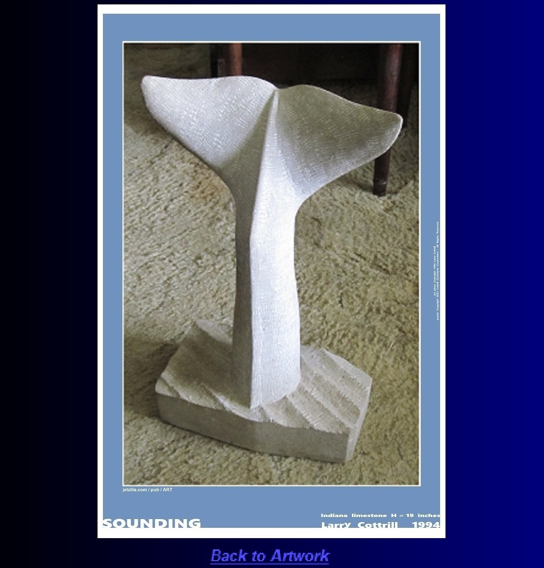 Portrait poster: Sounding by Larry Cottrill